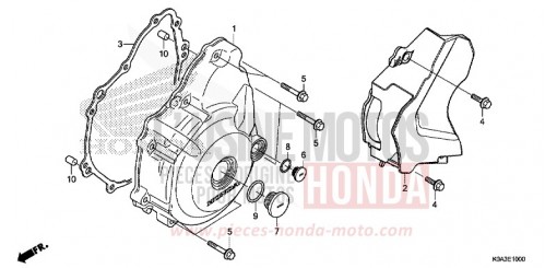 PANNEAU CARTER-MOTEUR G. CBF300NAJ de 2018
